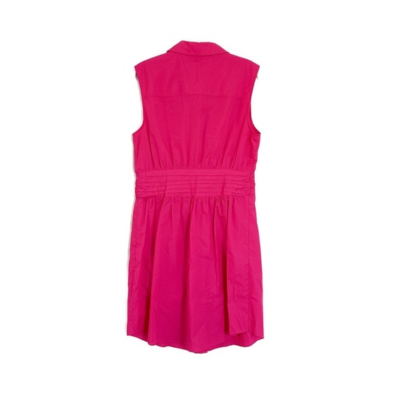 Derek Lam 10 Crosby Cora Sleeveless Cotton Shirtdress In Magenta Size 8 NWT - Picture 5 of 5